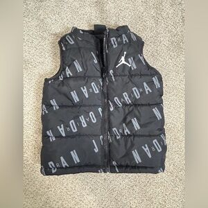 JORDAN Boys Puffer Vest Black Size 24 Toddler Boy baby boy